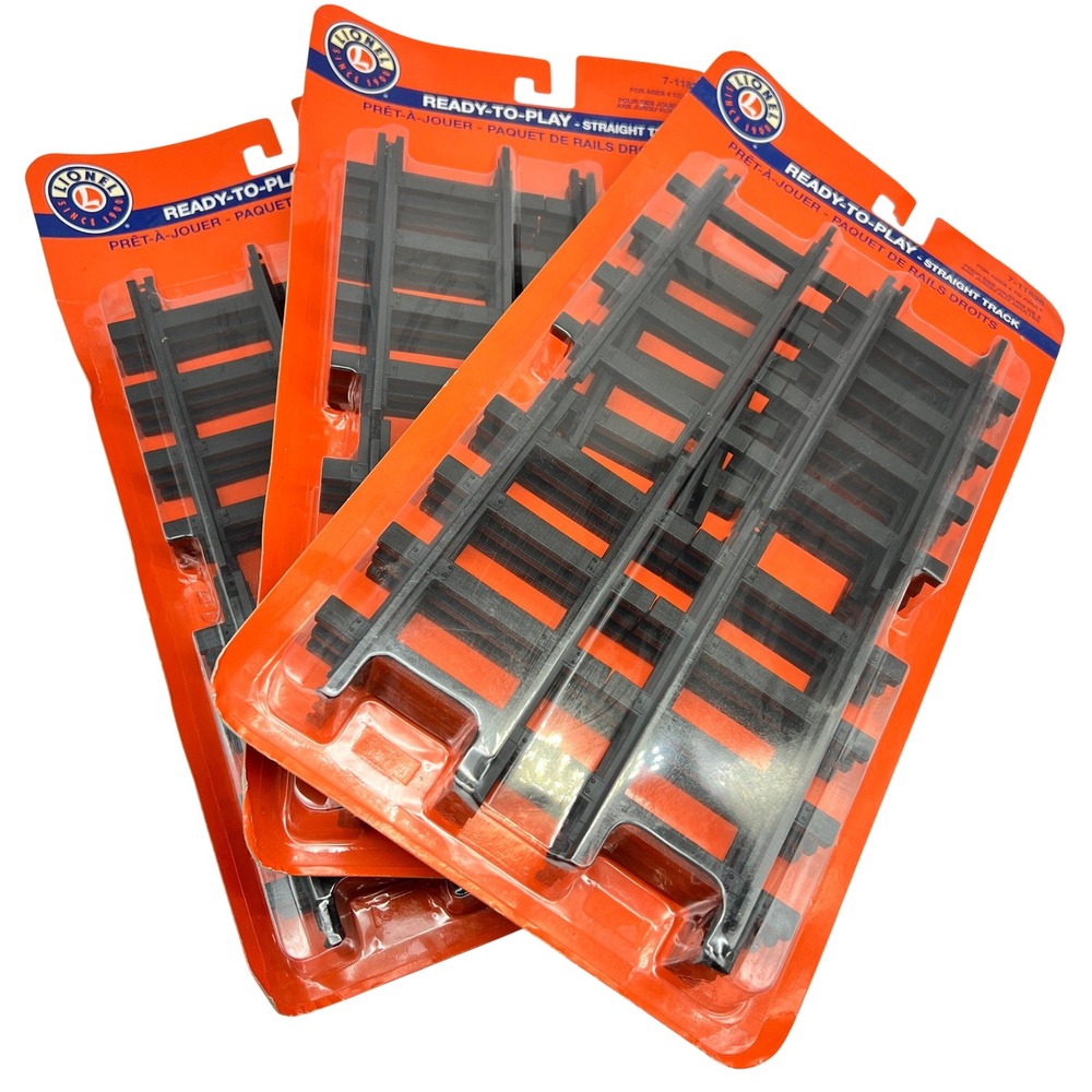 Lionel 3x 12Pk Straight Track 7-11826 Ready-To-Play G Train Track Accessory